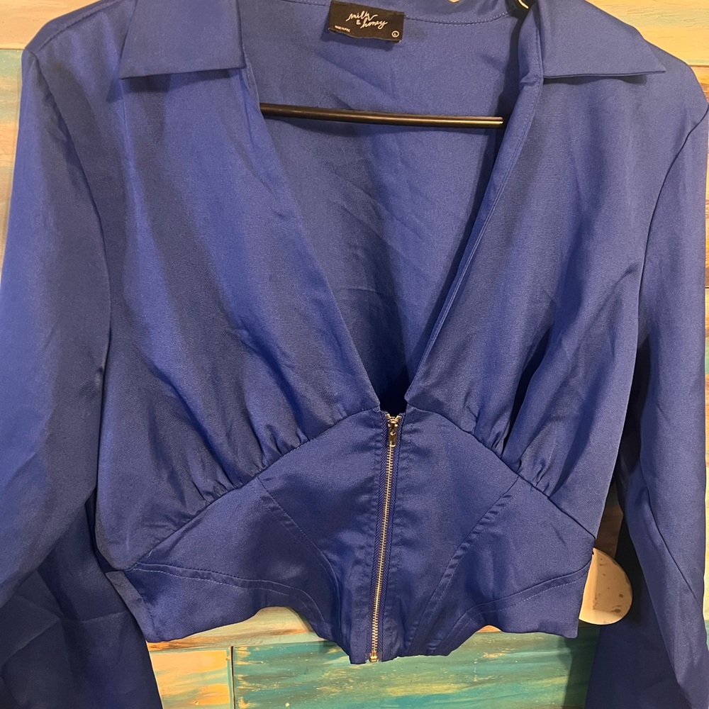 Royal Blue‎ dinner jacket Junior Large.
